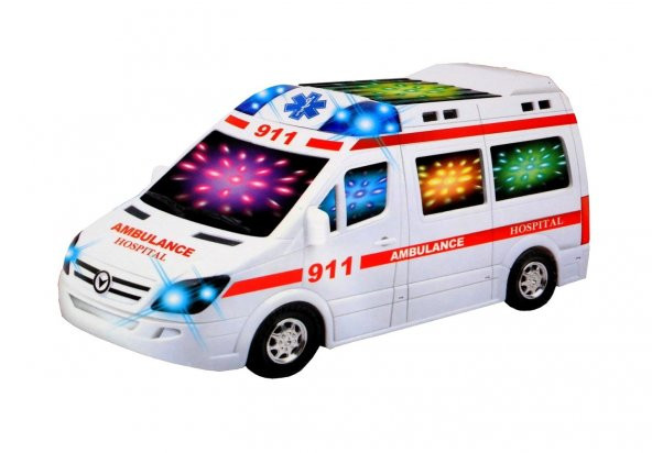 3D Işıklı Sesli Ambulans