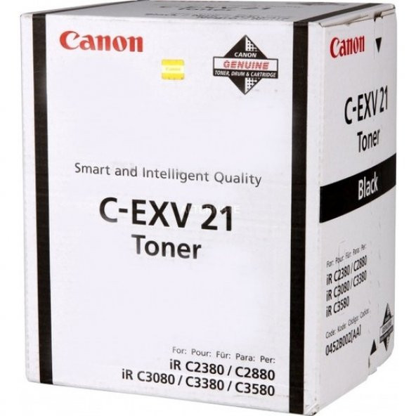 Canon C-Exv 21 Siyah Toner (Orjinal ) C2380 C2880 C3080 C3580