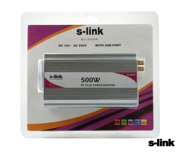 S-link SL-500W 500W 12V To 220V Inverter S-link SL-500W 500W 12V