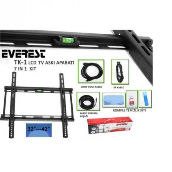 Everest TK-1 32-42 Lcd / Led Tv Starter Kit (Askı aparatı, Hdmi
