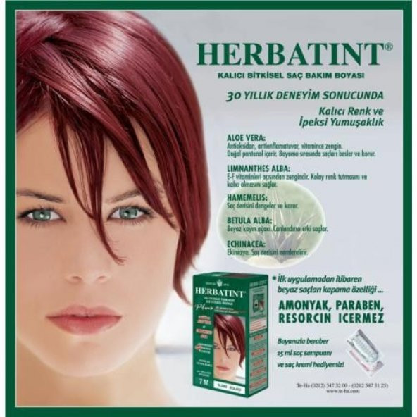 Herbatint Kalıcı Bitkisel Saç Bakım Boyası - 4R - Bakır Kahverengi