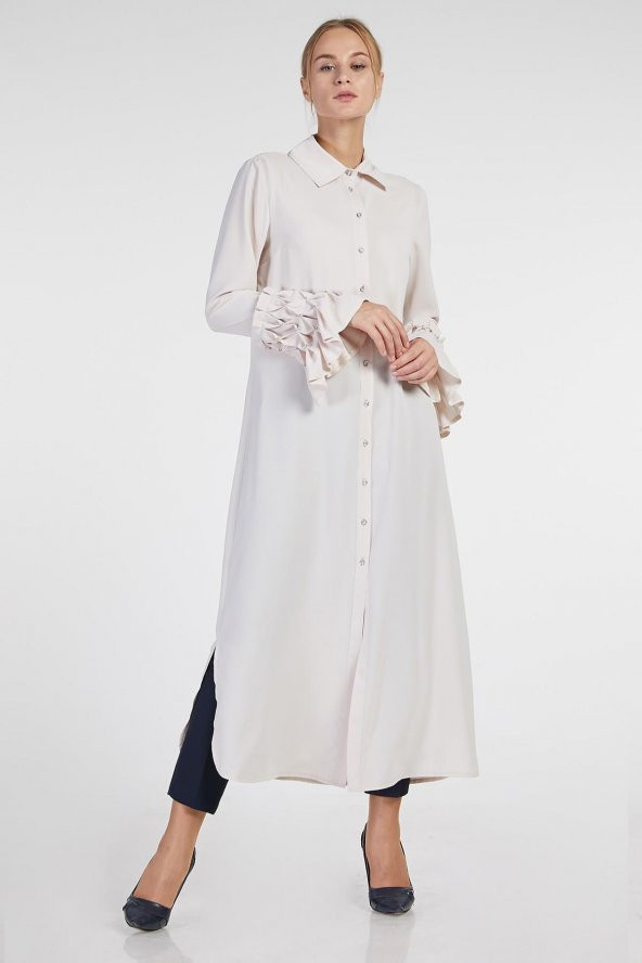 Taş - Kol Detaylı Taşlı Abiye Tunik (1911104-303) - 1