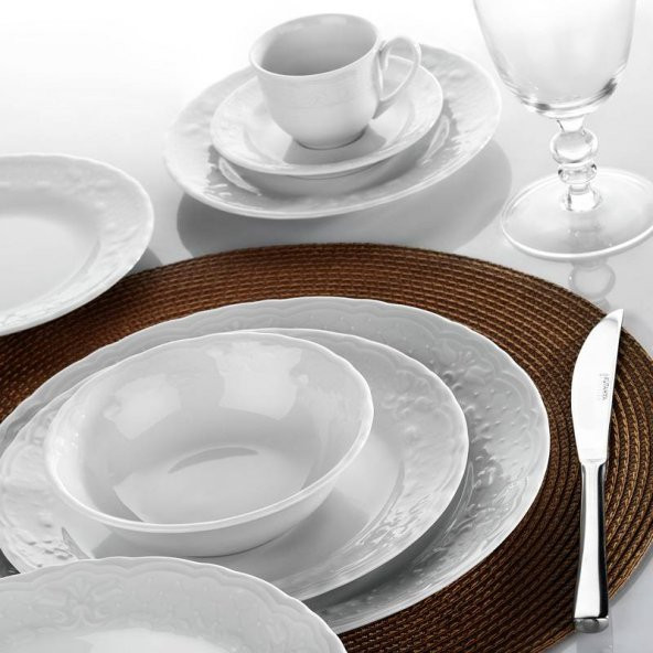 Kütahya Porselen Lalezar 53 Parça 12 Kişilik Yemek Takımı - Resim 2