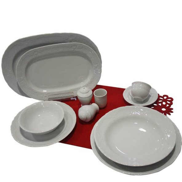 Kütahya Porselen Lalezar 53 Parça 12 Kişilik Yemek Takımı - Resim 4