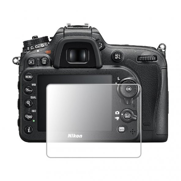 Nikon D7200 Fotoğraf Makinesi için Ekran Koruyucu