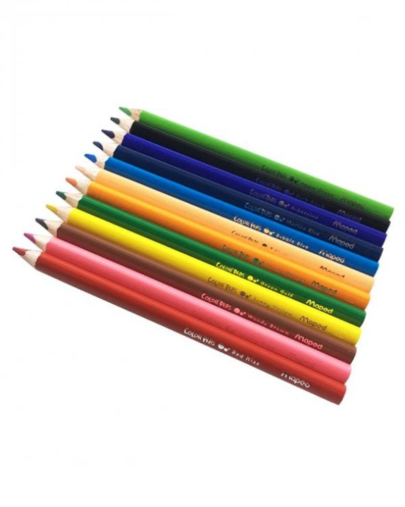 Maped Color'Peps Jumbo Kuru Kalem Boya Seti 12'li - Resim 3