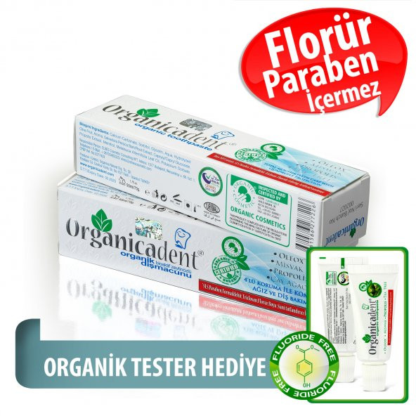 Organicadent Florürsüz Organik Diş Macunu 50 ml x1 B