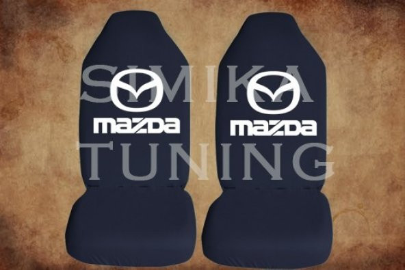 Mazda Siyah Renk Ön Koltuk Penye Kılıf 1 Sticker HEDİYE