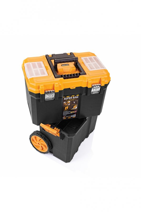 Süper Bag Çift Katlı Tekerlekli Mobil Takım Çantası  Asr-5039 - 2