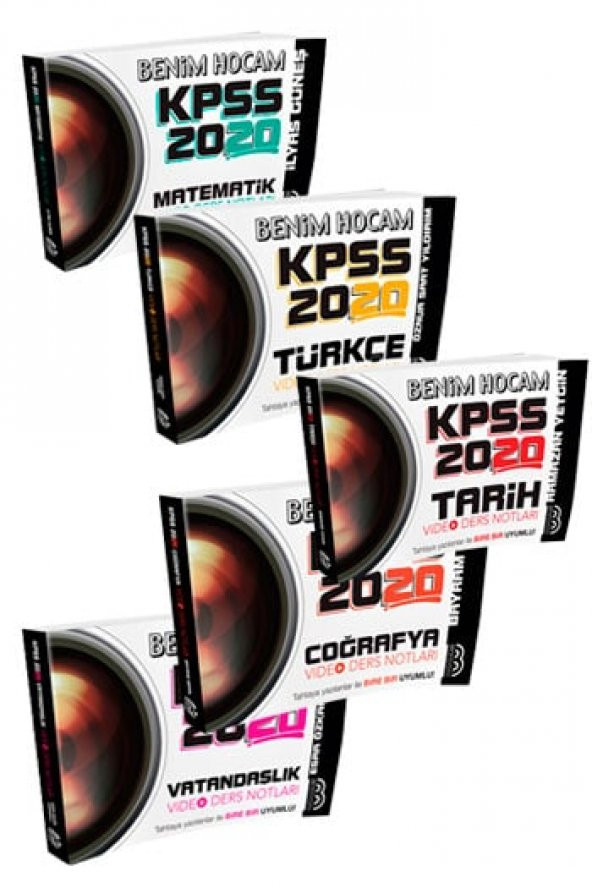 2020 KPSS Genel Yetenek Genel Kültür Video Ders Notları Seti Benim Hocam Yayınları