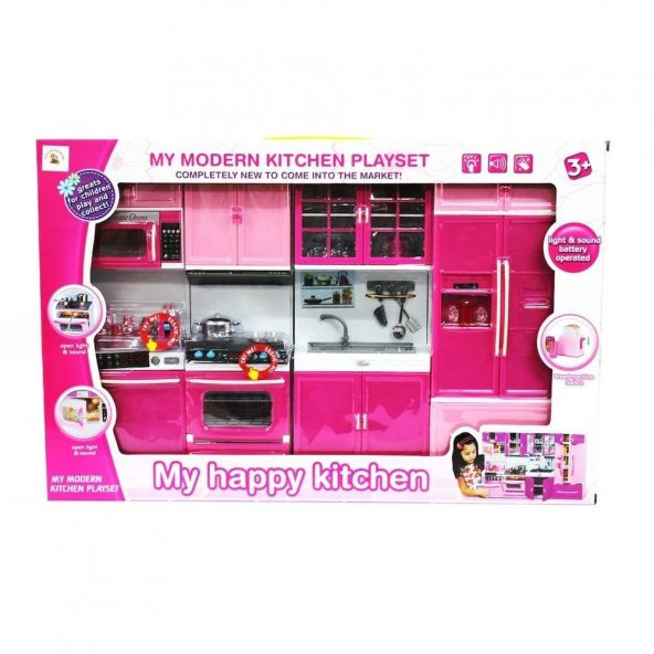 My Happy Kitchen Kutulu Pilli Modern Mutfak Seti 4lü