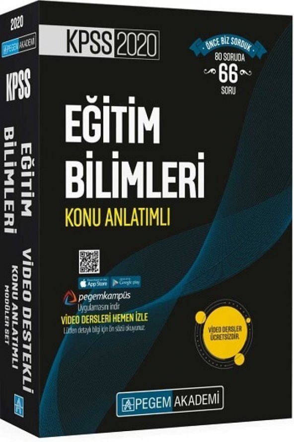 2020 KPSS Eğitim Bilimleri Video Destekli Konu Anlatımlı Modüler Set Pegem A Yayıncılık