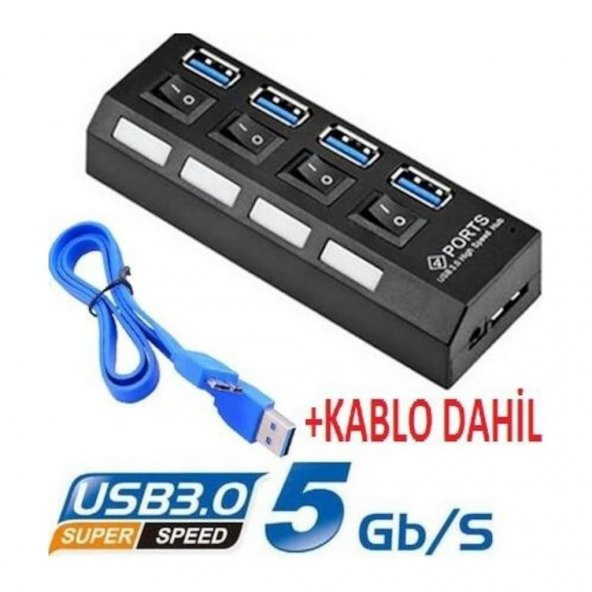 Alfais AL-4579 4 Port USB 3.0 Hub Çoklayıcı