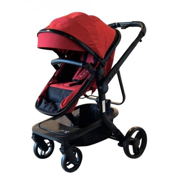 Lava Baby Modena Çift Yönlü Bebek Arabası - Kırmızı (Portbebe Öze - 3