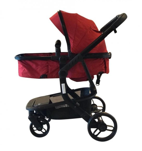 Lava Baby Modena Çift Yönlü Bebek Arabası - Kırmızı (Portbebe Öze - 5