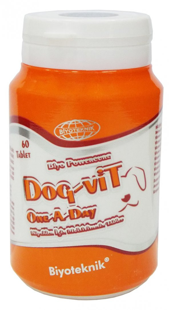 Biyoteknik Dog-Vit One A Day  Köpek Vitamini 60 Tablet