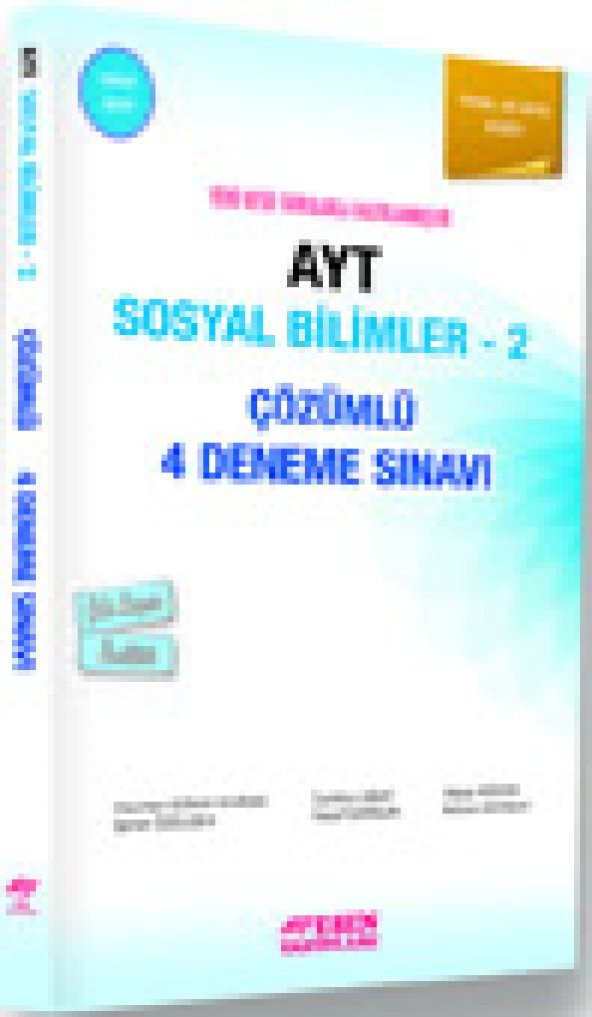 Esen Yayınları AYT Çözümlü 4 Deneme Sosyal Bilimler 2 Mavi Seri