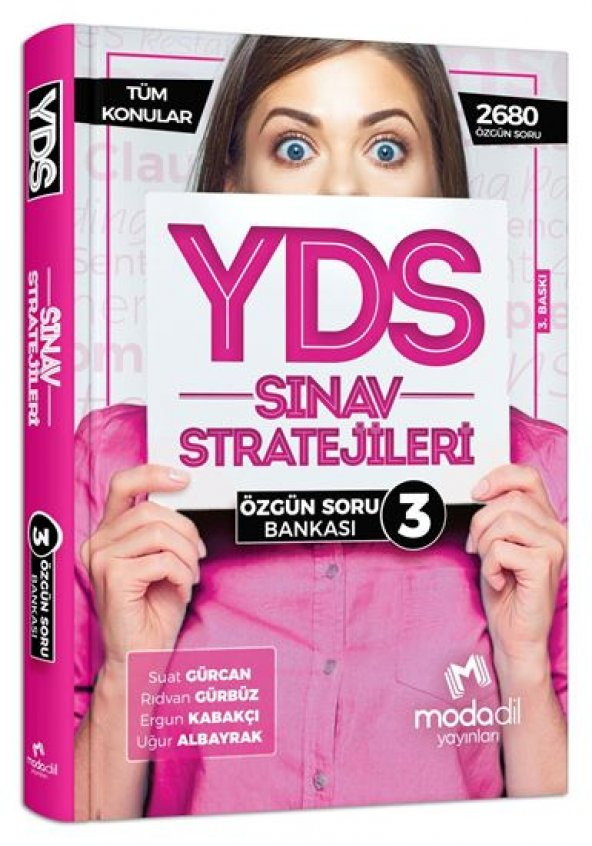 MODADİL YAYINLARI YDS SINAV STRATEJİLERİ 3 ÖZGÜN SORU BANKASI - 1