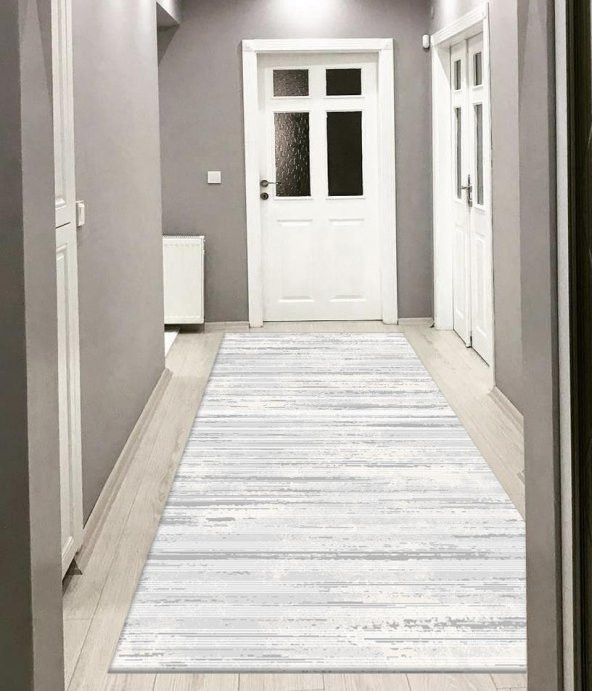 Gri Renk İnce Oturma Odası Halısı - HS91802 - 2