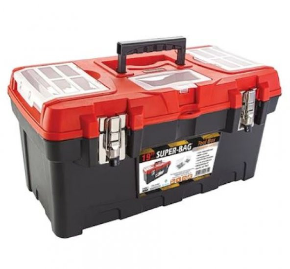 Süper Bag 19'' Pro Carbon Alet Metal Kilitli Takım Çantası Isıya Dayanıklı ASR-4006