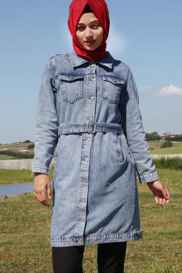 0623 TESETTÜR BEL KEMER UZUN KOT CEKET - 1