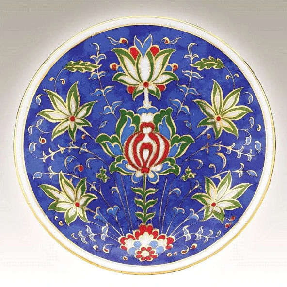 Kütahya Porselen 13 cm El Dekoru Tabak Dekor No 013884 - 2