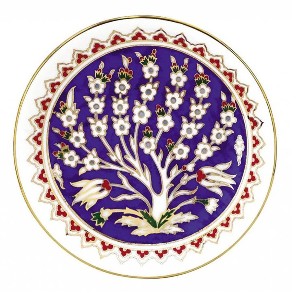 Kütahya Porselen 13 cm El Dekoru Tabak Dekor No 01168