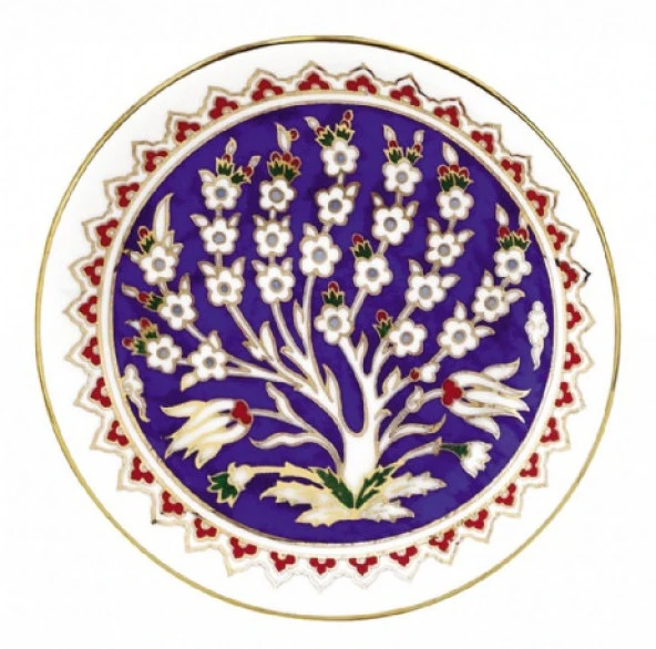 Kütahya Porselen 13 cm El Dekoru Tabak Dekor No 01168 - 2