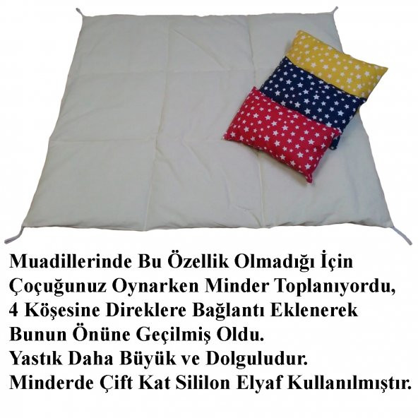 Altev Yıldız Desenli Ahşap Çoçuk Çadırı Kızılderili Çadırı Oyun Evi Oyun Çadırı Kamp Çadırı Yastıklı Minderli - 7