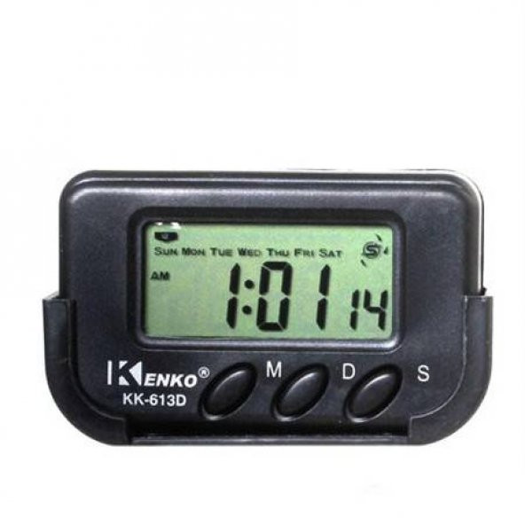 Kenko -Dijital Küçük Masa-Araba Saati-Alarm-Kronometre