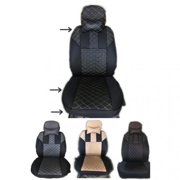 FORD ESCORT Deri Oto Koltuk Kılıfı VİP Hediyeli