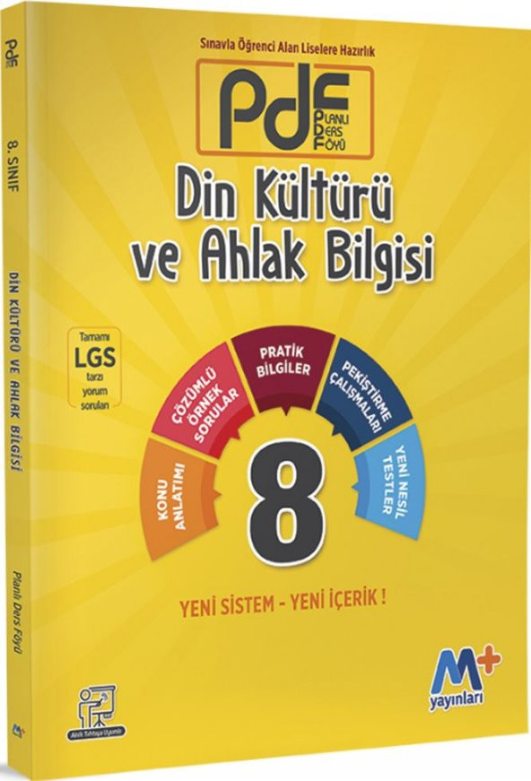 Martı Yayınları 8. Sınıf LGS Din Kültürü ve Ahlak Bilgisi PDF Planlı Ders Föyü