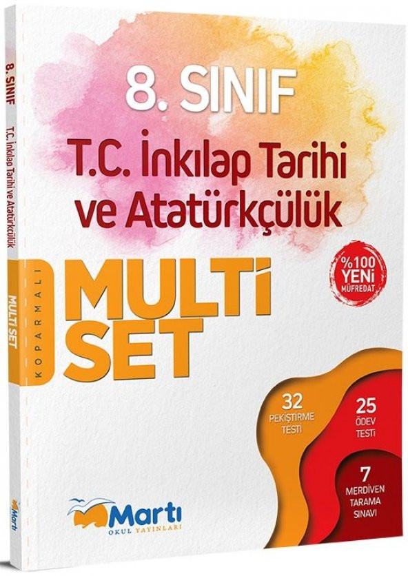 Martı Yayınları 8. Sınıf T.C. İnkılap Tarihi ve Atatürkçülük Koparmalı Multi Set