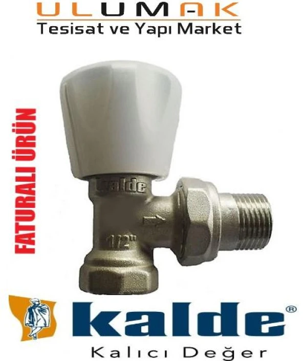RADYATÖR VANASI KÖŞE 1/2 KALDE