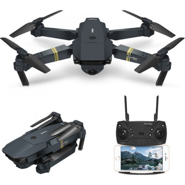 Aden E58 Fly More Combo Drone (3 Bataryalı Set)
