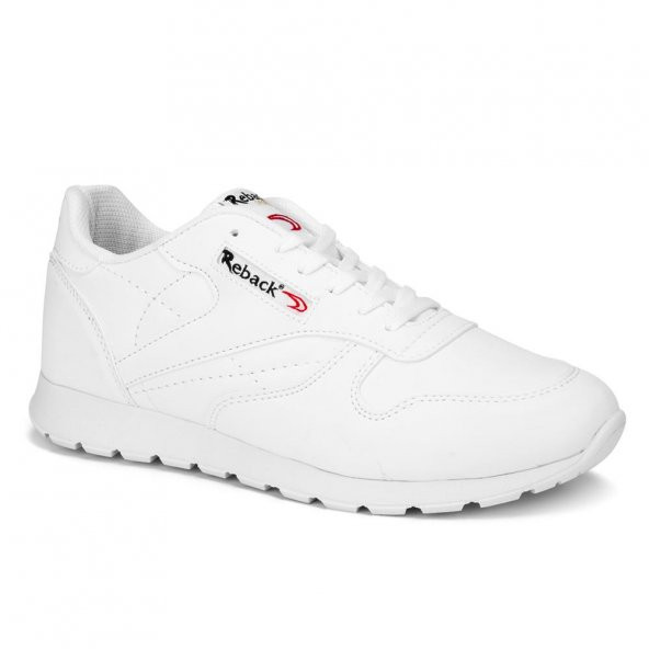 Reback 1050 Beyaz Cilt Erkek Günlük Spor-Sneaker Ayakkabı