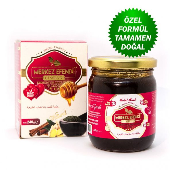 3 Kavanoz Ginseng Macun 240gr - Doğal Kuvvet Macunu - 3