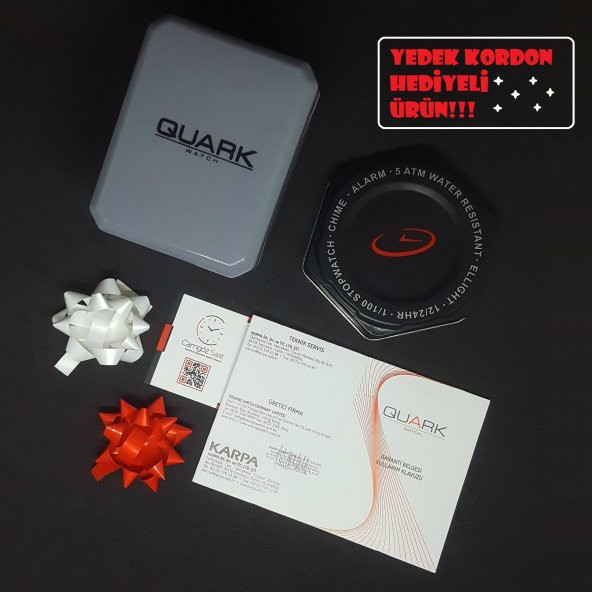 Quark Q177245 Su Geçirmez Dijital Çocuk Kol Saati Kordon Hediyeli - 2