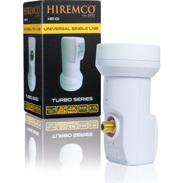 Hiremco 3D-Full HD Tek Çıkışlı Üniversal LNB