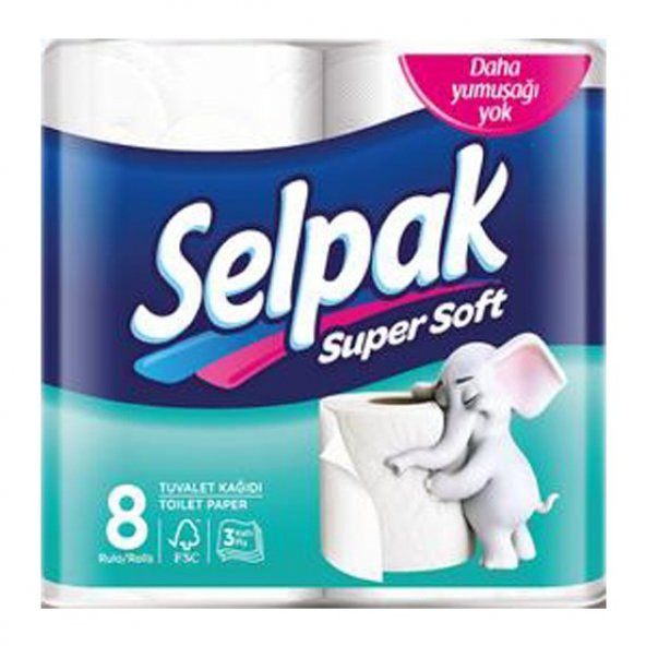 Selpak Süper Soft 8li Tuvalet Kağıdı