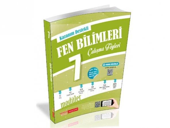 Kırmızı Beyaz Akademi 7. Sınıf Fen Bilimleri Çalışma Föyleri  Yeni 2020 - 2