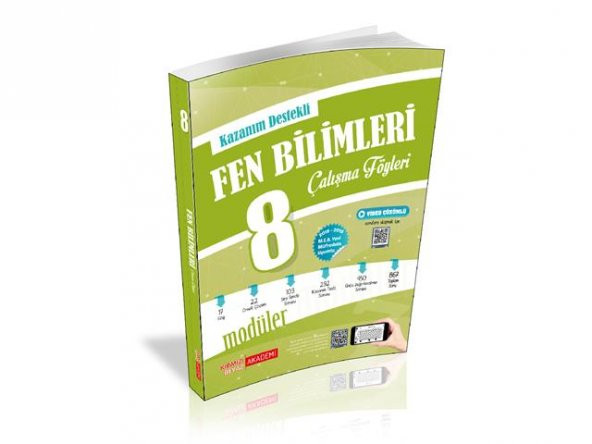 Kırmızı Beyaz Akademi 8. Sınıf Lgs Fen Bilimleri Çalışma Föyleri  Yeni 2020 - 2