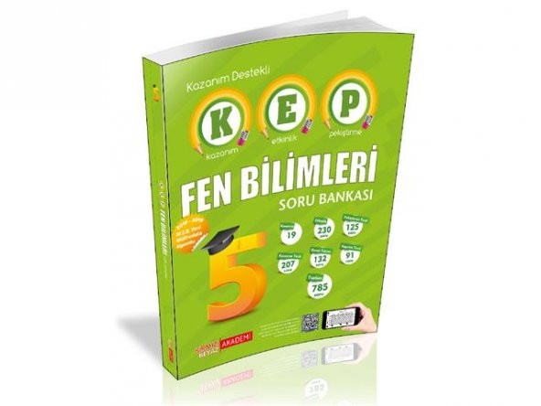 Kırmızı Beyaz Akademi 5. Sınıf Fen Bilimleri Kep Soru Bankası  Yeni 2020 - 2