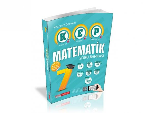 Kırmızı Beyaz Akademi 7. Sınıf Matematik Kep Soru Bankası Yeni 2020 - 2