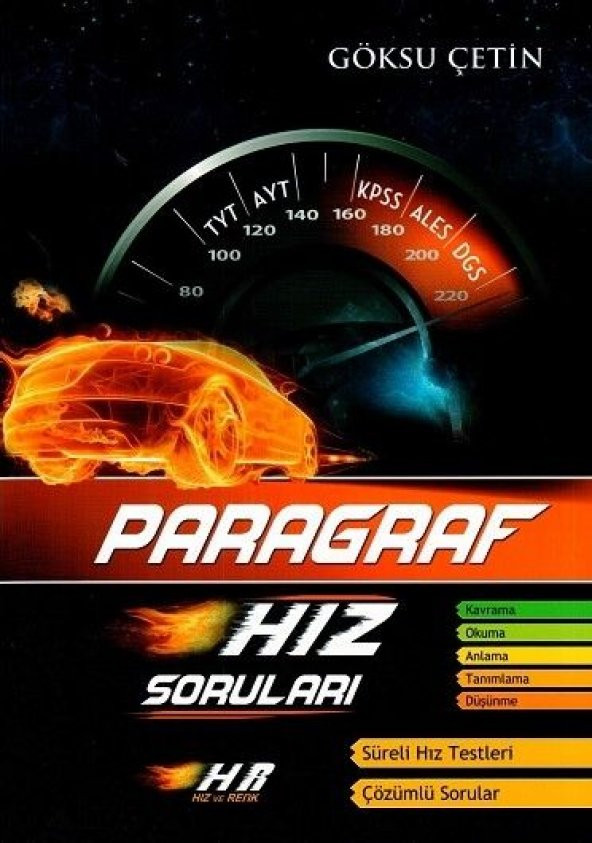 Hız ve Renk Yayınları TYT AYT KPSS ALES DGS Paragraf Hız Soruları Yeni 2020 - 2