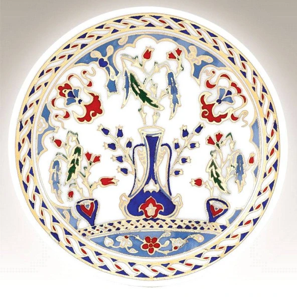 Kütahya Porselen 10 cm El Dekoru Tabak Dekor No 01178 - 2