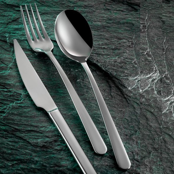 Kütahya Porselen Elite Sade 89 Parça Çatal Bıçak Takımı - 2