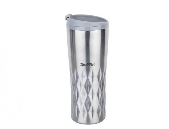 SILVER YILDIZ DESENLİ PASLANMAZ ÇELİK TERMOS 470ML