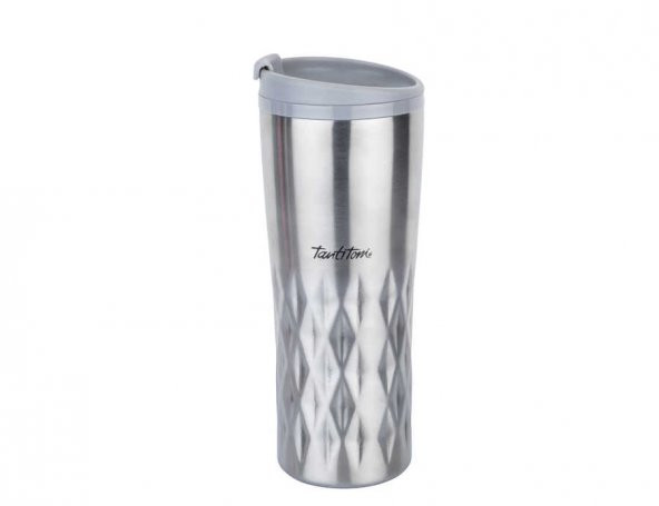 SILVER YILDIZ DESENLİ PASLANMAZ ÇELİK TERMOS 470ML - 2
