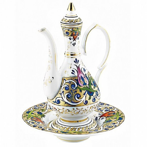 Kütahya Porselen El Yapımı Sürahi Takımı Dekor No:1353824 - 2